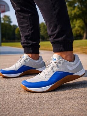 Nike Metcon Repper DXS Flywire Kentucky Wildcats Shoes Gray Gum Sole Men’s 10.5